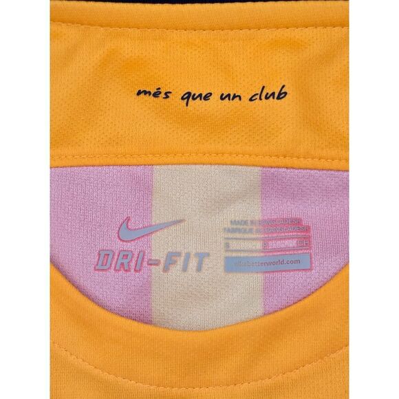 Nike FC Barcelona 2015/16 Away Jersey Authentic Dri-FIT Small – Rare Yellow Kit - Picture 9 of 9